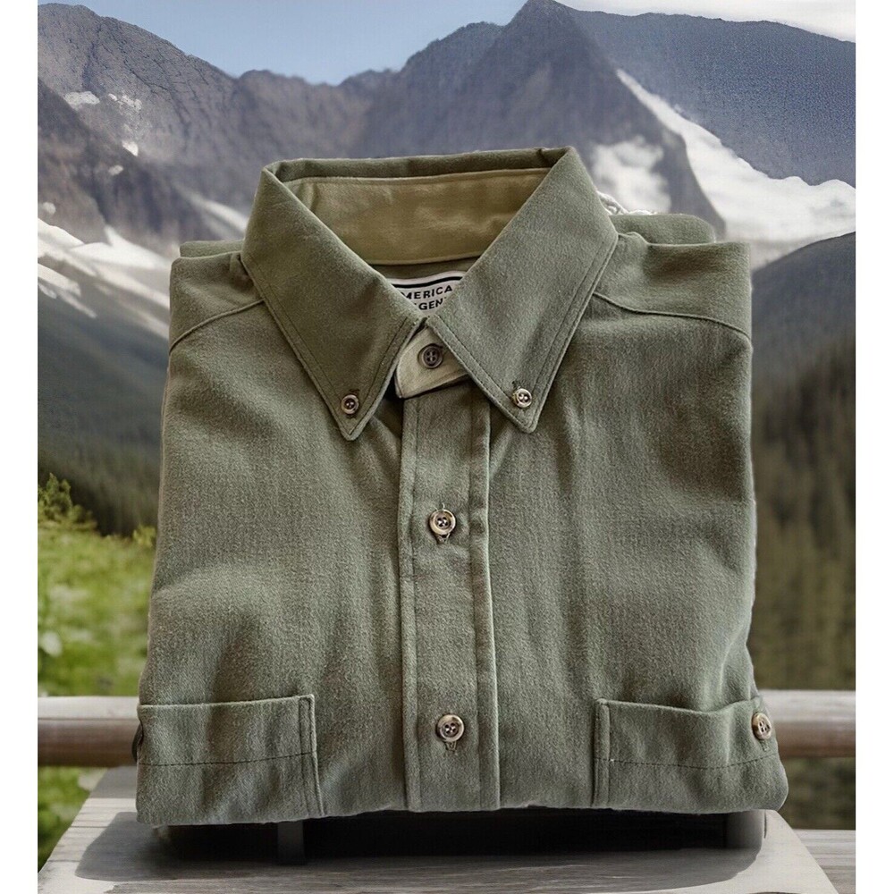 American Legend Shooting/Hunting Shirt Button Down Made in USA Cotton Men Medium